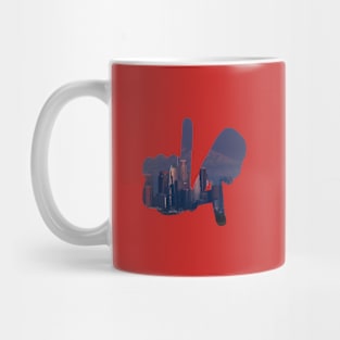 Medium LA Hands, Skyline v4 Mug